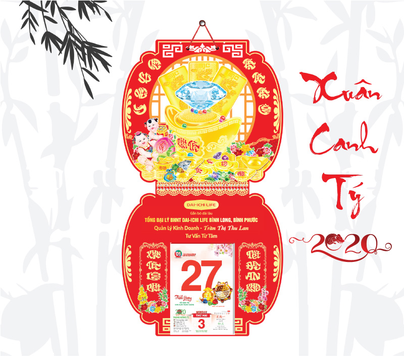 in lịch đẹp nhất Bình Phước